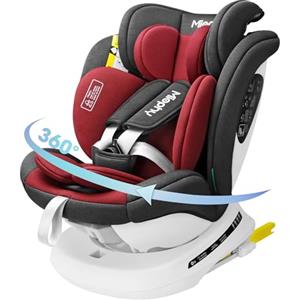 Miophy I-size Seggiolino Auto Isofix Girevole a 360°Gruppo 0+1/2/3, dalla nascita ai 12 anni, 40-150 cm (Vino i-Size)