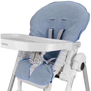 baby idea Babysanity Copri Seggiolone Pappa Universale in Morbida Spugna di Cotone Dona al Tuo Seggiolone Pappa una sensazione di Asciutto e Fresco 100% Made in Italy (Avio)