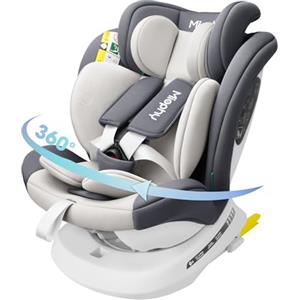 Miophy I-size Seggiolino Auto Isofix Girevole a 360°Gruppo 0+1/2/3, dalla nascita ai 12 anni, 40-150 cm