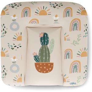 Kikido Materassino Fasciatoio 70x75 - Cactus - Cuscino Fasciatoio Lavabile per Cambio Pannolino - Materasso Fasciatoio Neonato per Cassettiera Impermeabile 75x70 - Universale