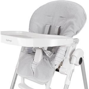 baby idea Babysanity Copri Seggiolone Pappa Universale in Morbida Spugna di Cotone Dona al Tuo Seggiolone Pappa una Sensazione di Asciutto e Fresco 100% Made in Italy (Grigio)