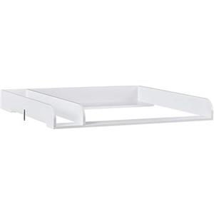 WOLTU Fasciatoio per Cassettiera Universale, Piano Fasciatoio con Divisorio Rimovibile, 80x74,5x8,5cm, Fissaggio Sicuro con Pezzi Metallici, in MDF, Bianco, WT003