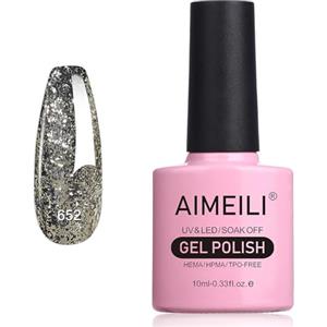 AIMEILI Smalto Semipermanente in Gel UV LED Smalto per Unghie Kit Smalti Semipermanenti Soak off Gel Colori per Manicure - Flash di Esplosione Autunnale e Invernale (652) 10ml