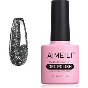 AIMEILI Smalto Semipermanente in Gel UV LED Smalto per Unghie Kit Smalti Semipermanenti Soak off Gel Colori per Manicure - Flash di Esplosione Autunnale e Invernale (651) 10ml