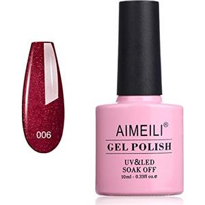 AIMEILI Soak Off UV LED Smalto in Gel Semipermanente - Cherry Blossom (006) 10ml