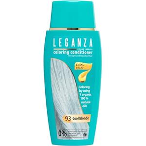 LEGANZA | Balsamo colorante naturale per capelli, colore biondo freddo Nº 93 | Colorante senza ammoniaca | Arricchito con oli naturali | bagno di colore | copre i capelli grigi | 150 ml