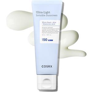 COSRX Ultra-Light Invisible Sun screen | SPF50 PA++++, Nessun colpo bianco, leggero e veloce-Absorbing, protezione UV, Idratazione spinta schermo solare per la pelle danneggiata dal sole, secca.