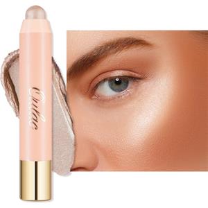 Oulac Illuminante Viso Make Up Stick - Stick Illuminante Viso, Matita Viso Illuminante, Texture Cremosa, Tonalità Light, Vegan, H1 Cream