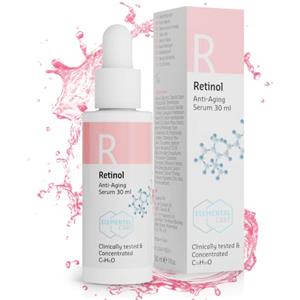 ELEMENTAL CARE Siero Viso al Retinolo 30ml - Siero Illuminante Viso, Riduce le Rughe del 64% in 3 mesi - Siero Viso Antirughe, Contorno Occhi e Antimacchia Viso con Effetto Istantaneo - Elemental Care