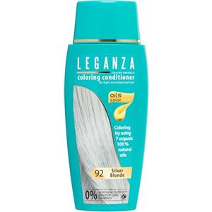 LEGANZA | Balsamo colorante naturale per capelli Biondo argentato Nº 92 | Colorante senza ammoniaca | Arricchito con oli naturali | bagno di colore | copre i capelli grigi | 150 ml