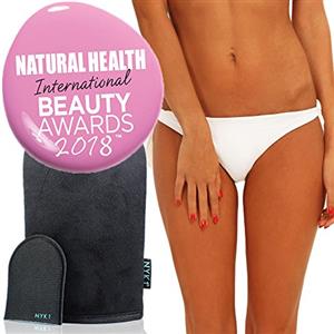 NYK1 Guanto per Autoabbronzante Double Face Tanning Mega Mitt (Nero), Perfetto per Applicare Prodotti Autoabbronzanti in Mousse, Crema o Liquidi. Per un'applicazione del prodotto che non appiccica.