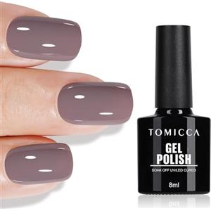 TOMICCA Smalto UV viola, 8 ml, gel UV LED Soak Off Manicure Gel Lacquer Varnish