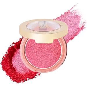 Oulac Blush Fard Illuminante Viso Make up,Colore Ricco, Resistente All'acqua e Al Sudore, Lunga Durata, Finitura Brillante,Adatto a Diversi Gruppi Di Pelle,4.8g