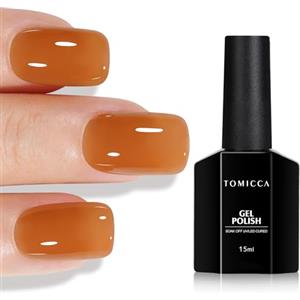 TOMICCA Gelatina UV smalto per unghie 15 ml giallo tansparent gel UV LED Soak Off Manicure Gel Lacquer Varnish