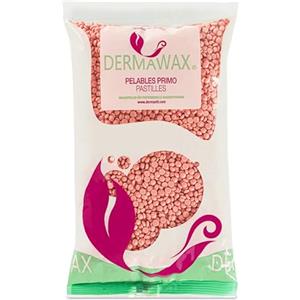 DERMAWAX 1 kg Dermawax Rosa Cera Ceretta Brasiliana perle di cera depilatoria senza strisce Cera depilatoria calda professionale per uomo e donna a bassa temperatura depilazione indolore