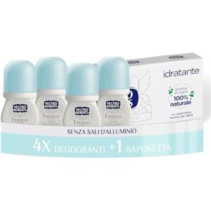 Neutro Roberts, Deodorante Roll On Fresco Classico, Zero Sali di Alluminio, Zero Macchie, Con Puro Olio di Glicerina, Deodorante Uomo e Donna, Plastica 100% riciclata, 48h - 4 Pezzi da 50 ml