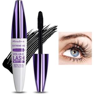 SONGVISON Mascara in crema 5D Volume e Lunghezza, Mascara per extension ciglia effetto volume, Impermeabile e di lunga durata con definizione precisa, Mascara per ciglia spesse e arriccianti per donne,#1 Nero