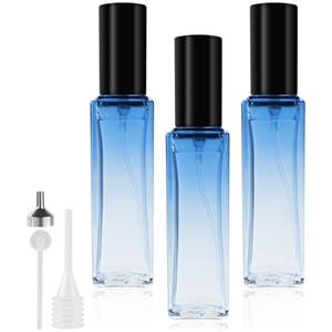 LOPHE Nebulizzatore Profumo, 3 Pz 20 ml Atomizzatore Profumo Bottiglia di Profumo Vuota con 3 Accessori, Vetro Nebulizzatore Profumo Contenitore Profumo per Viaggiare, Festa, Vita Quotidiana