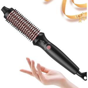 UKLISS Thermal Brush 3 in 1, Spazzola Termica per Capelli, 32mm Spazzola Riscaldata per Capelli, Spazzola Termica Rotonda, Spazzola Calda per Capelli 160-204 ℃, Spazzola Arricciacapelli Doppia Tensione