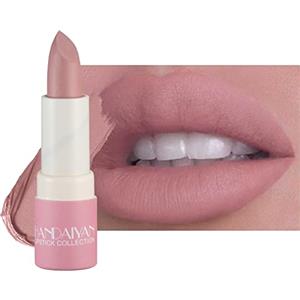 Beliky Girl Rossetto opaco Rossetto idratante a lunga durata Rossetto rosso sexy Velluto rosa Rossetto cosmetico da donna (Grigio rosato pallido)