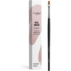 Mylee Pennello Ovale per Nail Art Gel e Applicazione Smalto. Strumento per Manicure di Qualità Professionale, Ideale per l'Uso a Casa o in Salone