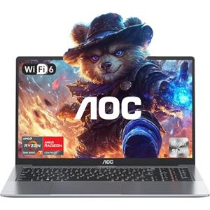 AOC PC Gaming Portatile AMD Ryzen 7 5825U(Fino 4,5Ghz),16GB NVME y eMMC 512GB SATA SSD (4 TB) Gaming Notebook, Radeon Vega 8, Tastiera Retroilluminata, Laptop 16,1 Pollici BT5,2/WiFi-6 BATTERE Core i7