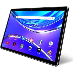 PRITOM Android WiFi Tablet Android 13, 64GB ROM, espandibile a 512GB, Quad Core, schermo HD IPS, 6000mAh, doppia fotocamera, Bluetooth, Nero