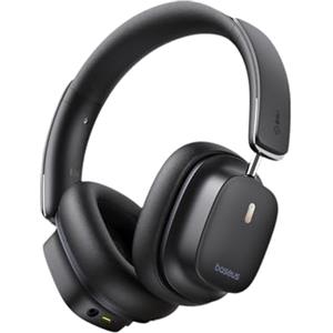 Baseus Cuffie Cancellazione Rumore Attiva con Audio Spaziale, Cuffie Bluetooth Over Ear Con Suono LDAC Hi-Res, 65 ore di autonomia, Bassi Profondi, Modalità Trasparenza, EQ Personalizzata Tramite App