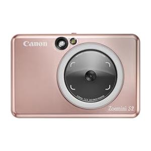 Canon Zoemini S2 Macchina Fotografica Istantanea 8MP - Fotocamera Istantanea Compatta con Specchio, Luce Circolare, Carta Fotografica con Retro Adesivo, Portatile, Oro Rosa