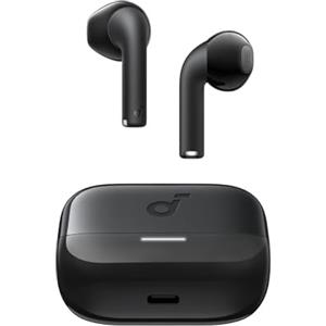 Soundcore K20i di Anker, auricolari wireless semi-in-ear, Bluetooth 5.3, 36 ore di riproduzione, ricarica rapida, suono nitido e chiamate con 2 microfoni ENC, EQ personalizzata, IPX5, controllo app