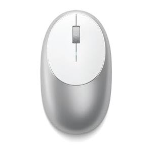 Satechi M1 Mouse Bluetooth Wireless in Alluminio con Porta Type-C Ricaricabile - per M2/M1 Macbook Pro/Air, M2/M1 iPad Pro/Air, M2 Mac Mini, iMac M1 e Altro Ancora (Argento)