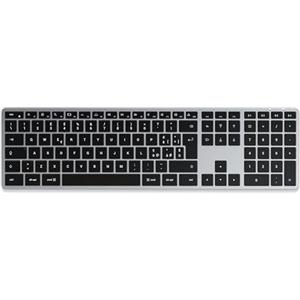 Satechi Slim X3 Tastiera Wireless Bluetooth Retroilluminata Con Tastierino - Multi-Dispositivo - Macbook Pro/Air M2/M1, iPad Pro/Air M2/M1, Mac Mini M2, iMac M1 (Grigio Siderale, Italiano IT QWERTY)