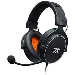 Fnatic REACT - Cuffie da gioco per Esports con driver da 53mm, struttura in metallo, suono stereo preciso, microfono staccabile, Jack da 3.5mm (PC, PS4, PS5, XBOX ONE, XBOX SERIES X, playstation 4)