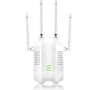 Cluvox Ripetitore WiFi, Nuovo Extender WiFi 2024, Amplificatore di segnale WiFi 1200Mbps, potente dual band 5GHz/2.4GHz WiFi, Modalità Ripetitore/Router/AP, con 4 antenne, compatibile con tutti i router