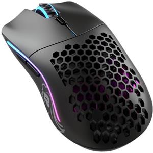 Glorious Gaming Model O- (Piccolo) Wireless Mouse da gaming senza fili - Superleggero, 65 g, design a nido d'ape, RGB, ambidestro, wireless 2,4 GHz senza lag, fino a 71 ore di batteria - Nero opaco