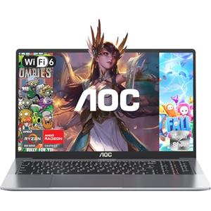 AOC PC Gaming Portatile con AMD Ryzen 7 5825(Fino a 4,5Ghz), Radeon Vega 8 PC Portatile,16GB RAM 512GB SSD (Supporto 4 TB),16,1 Pollici Computer,Tastiera Retroilluminata,HDMI,WiFi 6,BT5,2, Tipo-C