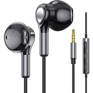 BENEWY Cuffie Auricolari con Filo, Cuffie In Ear con Microfono,Cuffie Magnetici Sport,Cuffiette con Filo e Controllo del Volume,stereo e audio Hi-Fi Auricolari per Samsung,LG,Xiaomi,Huawei etc Jack da 3,5 mm