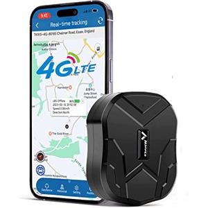 Zeerkeer 4G Localizzatore GPS per Auto Tracciatore di Posizione in Tempo Reale/Geo-FenceAllarmi/App Gratuita, 4G GPS Tracker Monitoraggio GPS con Allarme e Potente Magnete, Registro storico, Batteria 10000mAh