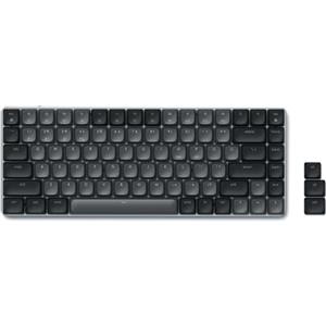 Satechi SM1 Tastiera Meccanica 75%, Tastiera Bluetooth Retroilluminata, Tastiera Wireless Compatta 84 Tasti Tastiera Gaming per Mac e Windows - Grigio Scuro/Grigio (Layout Inglese Stati Uniti QWERTY)