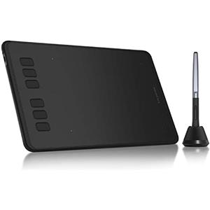 HUION Inspiroy H640P Tavoletta Grafica con Penna Senza Batteria, 8192 Livelli di Pressione Penna 8 Tasti Express e 1 tavoletta Grafica Digitale con Supporto Penna Supporta Windows, Mac e Android.