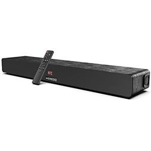 MEREDO Soundbar, 150W Soundbar per TV, subwoofer integrato Soundbar 2.1, surround per home theater, HD-ARC/CEC, Ingresso Ottico, BT 5.0, Aux, USB - 71CM (Deep black)