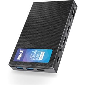 MeLE Mini PC Alder Lake N100 (fino a 3,4 GHz) 16 GB DDR4/512 GB M.2 NVMe SSD Mini Desktop, Tower PC 4K @60HZ HD Triple Display,WiFi5, RJ45 Gigabit Ethernet, BT5.1 VESA per Ufficio Studio