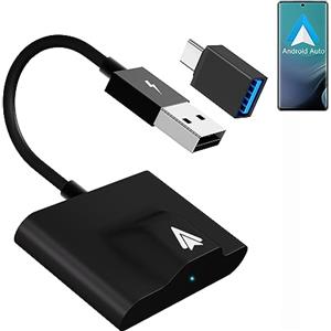 MASAYA, Adattatore Auto Wireless, Dongle USB per l'autoradio Compatibile con Android 11 e Superiori, Collegare Senza Cavo.