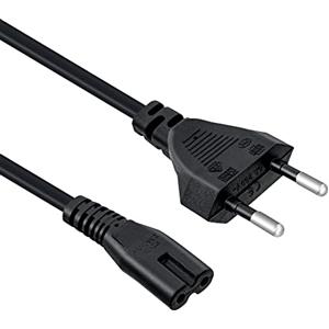 Tolesum 3M IEC 320 C7 Power Cable con 2 Pin Euro Cavo di alimentazione per PS5/ PS4/ PS3/ Xbox Series X/S - Nero