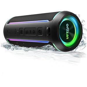 Ortizan Cassa Bluetooth Potente,X30 Altoparlante Bluetooth, Casse Bluetooth 40 watt,Cassa Musica Bluetooth 5.3 Portatile,RGB LED,IPX7 Impermeabile,Tempo Di Riproduzione 30H,Ideale Per Feste (40 watt)