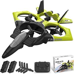 le-idea IDEA13 Aereo Telecomandato, Drone RC con Luci Combattimento Acrobatico a 2,4 GHz, Flip a 360° Modalità Senza Testa, Quadcopter Adatto a Principianti 2 Batterie