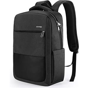 HOMIEE Zaino Uomo Zaino Casual Vintage Scuola Università Borsa Libro Zaino porta PC 15.6 Pollici con Porta USB Classico Impermeabile Zaino da Lavoro Viaggio Nero