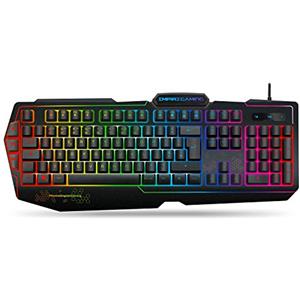 EMPIRE GAMING - K900 Gaming Keyboard QWERTY- 105 Semi-mechanical keys -9-mode LED RGB backlighting, including 1 customisable mode - 19 anti-ghosting keys gamer keyboard