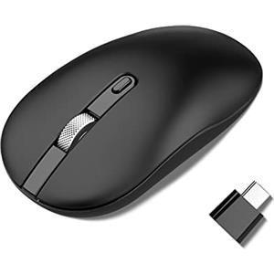 cimetech Wireless Mouse, usb c mouse per computer portatile USB C Mouse cordless sottile e silenzioso con ricevitore di tipo C Compatibile con PC, laptop, MacBook e tutti i dispositivi di tipo C