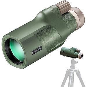 K&F Concept 12 * 50 IP68 Impermeabile Telescopio Monoculare, HD BAK4, Monocolo Professionale con Interfaccia Arca, Canocchiale Monoculare per Bird Watching, Caccia, Viaggio, Concerto, Verde